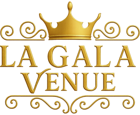 La Gala Venue gold crown logo
